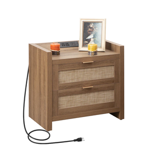 lot 563 image: Savanna Nightstand with Charging Station