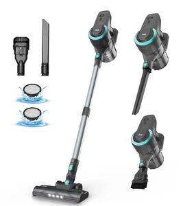 lot 595 image: INSE Cordless Vacuum Cleaner, 6-in-1 Stick Vacuum 20kPa Lightweight for Hard Floor Carpet Pet Hair N370