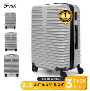 lot 601 image: 3PCS Luggage Sets Expandable PCABS Durable Suitcase with Spinner Wheels & TSA Lock Travel Suitcase Sets