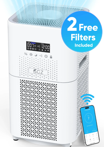lot 603 image: GCZ Air Purifier for Large Rooms, 2500 Sq. ft Smart WiFi Air Cleaner H13 True HEPA Filter Air Purifiers