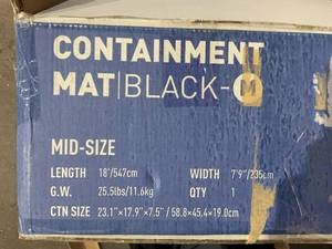 lot 369 image: Garage Floor Containment Mats 7 9 x 18 Containment Mat Black Garage