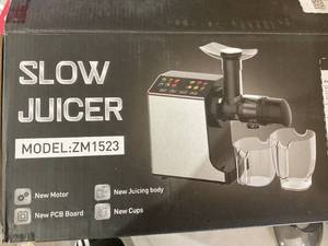 lot 384 image: Whall Masticating Slow Juicer, Professional Stainless Juicer Machines for Vegetable and Fruit