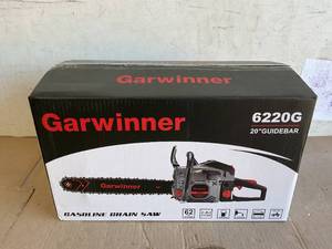 lot 13 image: Garwinner Gas Chainsaw 20 2-Stroke 62CC Cordless Chainsaw 6220G for Farm, Garden and Ranch for Cutting Wood