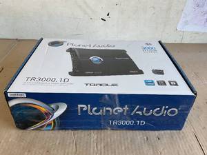 lot 15 image: Planet Audio TR3000.1D Monoblock Car Sub Amplifier, 3000 Watts, 1 Ohm Stable