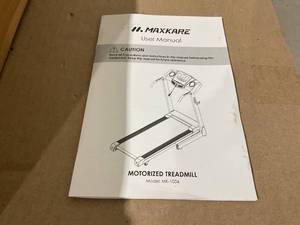 lot 31 image: MaxKare 2.5 HP Folding Treadmill with 12 Levels Auto Incline 8.5 mph Speed 15 Preset Program