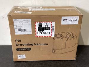 lot 294 image: Pet Vacuum 3 Mode Suction 2.3L Dust Cup 5 in 1 Grooming Kit TSA008