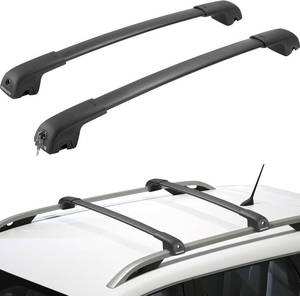 lot 442 image: ISSYAUTO Lockable Roof Rack Cross Bars 38in