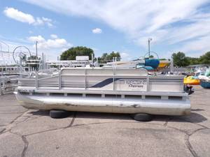 1996 19  Premier Explorer Pontoon  and  40 HP Force Outboard Motor