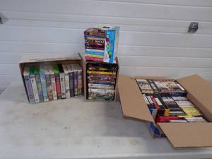 DVD,s VHS Movies and Cassette Tapes