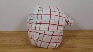 lot 26 image: Queen Christmas Flannel Sheet Set Plaid Print - Threshold