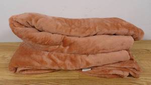 lot 29 image: Microplush Bed Blanket - Threshold-FullQueen-Rust