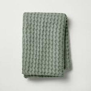 lot 53 image: Waffle Body Pillow Cover - Casaluna-Light Green