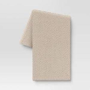 lot 54 image: Oversized Recycled Knit Throw Blanket - Threshold-Off-White