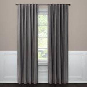 lot 72 image: Blackout Aruba Window Curtain Panel - Threshold-50W x 95L-Radiant Gray
