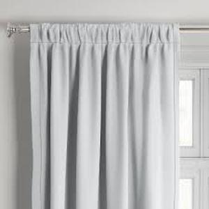 lot 74 image: 1pc Blackout Henna Curtain Window Panel - Project 62-50W x 63L-White