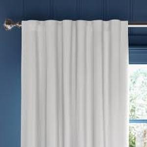 lot 79 image: 2pk Aruba Blackout Curtain Panels - Threshold-84x50-Off White