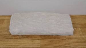 lot 94 image: 1pc Blackout Textural Overlay Window Curtain Panel - Threshold - 50x84