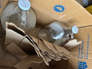 lot 71 image: 4 gallon glass jugs