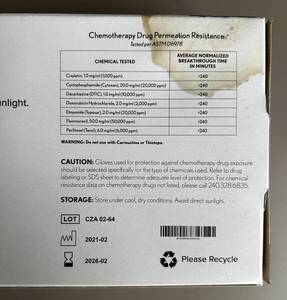 lot 55 image: Nitrile Exam Gloves Size Medium