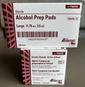 lot 110 image: Sterile Alcohol Prep Pads 1 x 3