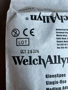 lot 140 image: Welch Allyn Kleen Spec Medium Adult Specula 4mm expired