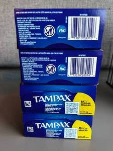 lot 154 image: Tampax Tampons Size Regular