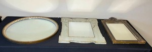 lot 102 image: Level 3  - Lot of 3 Vintage Decorative Mirrors