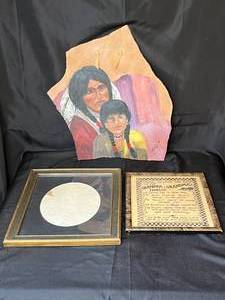 lot 219 image: Level 3 - Lot of Native American Artwork and Frames