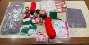 lot 26 image: Level 1 - Assorted Crafting and Holiday Decoration Supplies Lot