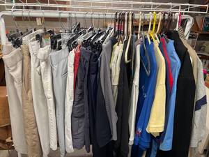 lot 33 image: Level 1- Lot of Mens Pants and Shirts - Various Brands and Sizes