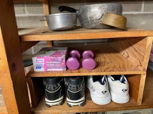 lot 40 image: Level 1 - Variety Lot Kitchen Pots, Workout Gear, and Footwear
