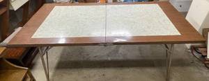 lot 269 image: Level 1 - Vintage Folding Dining Table