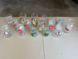 lot 274 image: Garage - Collection of Assorted Character and Coca-Cola Glasses