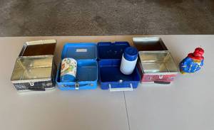 lot 285 image: Garage - Lot of Vintage Lunch Boxes and Collectibles