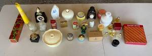 lot 313 image: Garage - Lot of Vintage Avon Collectibles and Fragrance Bottles