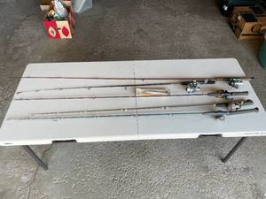 lot 336 image: Garage - Lot of Fishing Rods with Accessories