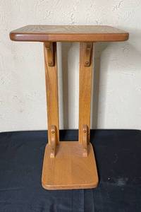 lot 345 image: Level 2 - Oak Wood Side Table