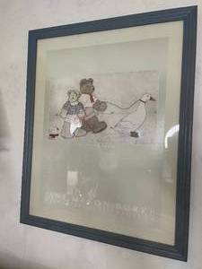 lot 396 image: Level 4 - Jane Mason Burke Out For A Waddle Framed Artwork