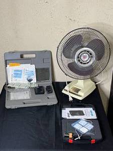 lot 417 image: Level 2 - Assorted Medical TENS Units and Vintage Super Deluxe Oscillating Fan