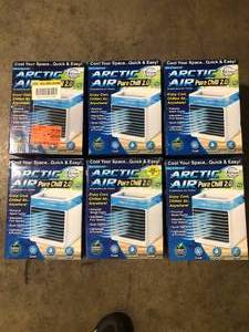 Lot of ARCTIC AIR 76 CFM 4 Speed Portable Evaporative Cooler for 45 sq. ft. Customer Returns See Pictures