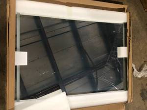 Fab Glass and Mirror Rectangle Lighted LED Bathroom and Vanity Mirror 30 X with Anti Fog, Adjustable Light Color and Dimmer Touch Sensors Customer Returns See Pictures