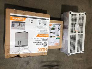 Lot of Assorted Shelving and Storage Various Models and Conditions Customer Returns See Pictures