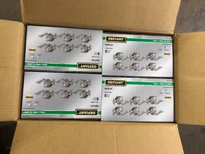 Lot of Defiant Naples Satin Nickel Hall and Closet Door Handle Contractor Pack Customer Returns See Pictures