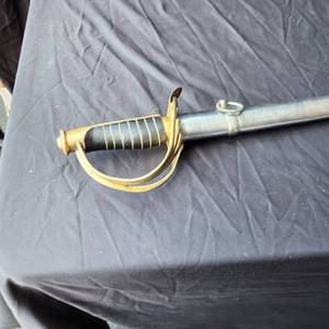 lot 65 image: Prop (replica) Calvary sabers with metal military scabbards