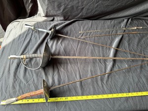 lot 107 image: Assorted fencing equipment as pictured and as is.