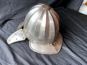 lot 109 image: Metal helm (English Civil War era) as shown
