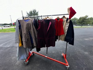lot 113 image: Sturdy Z-Rack Filled with a Variety of Period Costumes