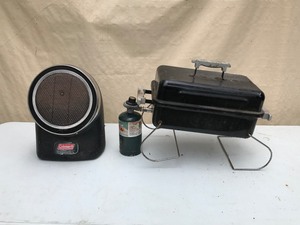 lot 35 image: Weber grill and Pro-Cut 3000 BTU heater