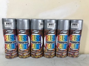 lot 97 image: Box of 6 New Rustproofing Paint (Spray Cans)
