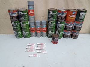 lot 147 image: Fiberglas Filler, Self Etching Primer, Urethane & Premium Lightweight filler & more